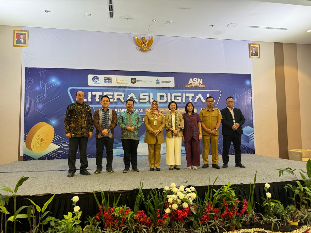 Literasi digital sektor pemerintahan Kemenkominfo bersama Badan Pengembangan Sumber Daya Manusia (BPSDM) Pemerintah Kota Pangkalpinang.