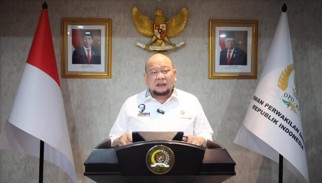 Ketua DPD LaNyalla Mahmud Mattalitti berikan catatan turunnya kualitas demokrasi