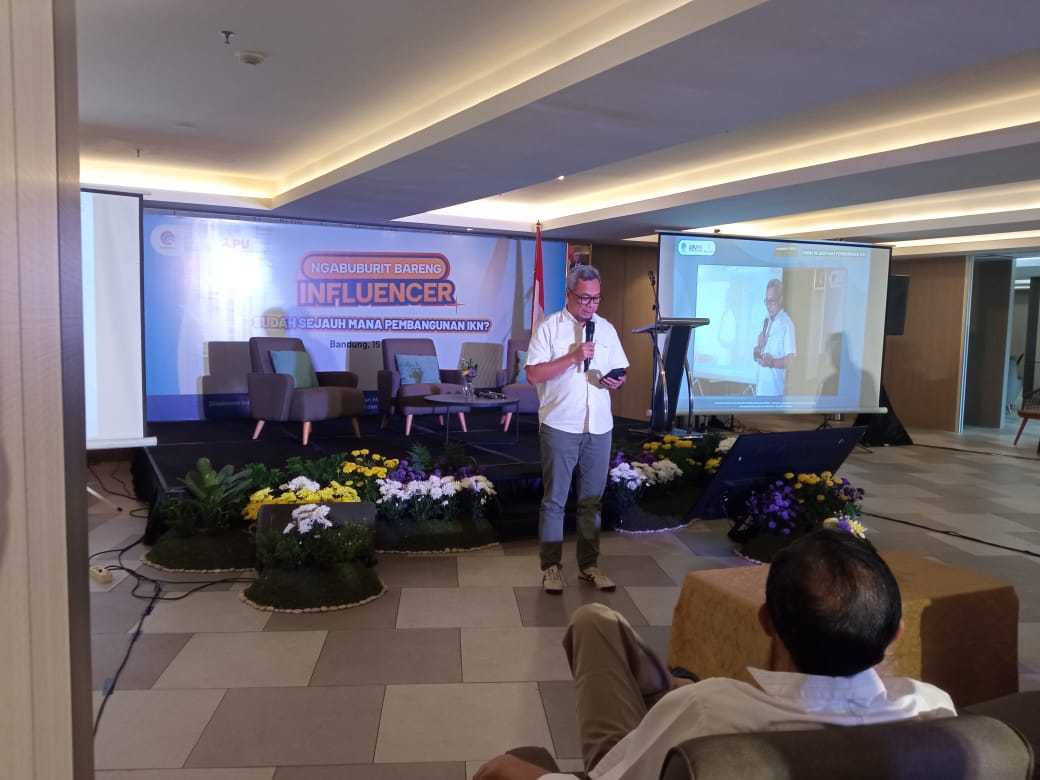 Direktur Jenderal Informasi dan Komunikasi Publik, Kemenkominfo, Usman Kansong membuka Ngabuburit Bareng Influencer di Bandung