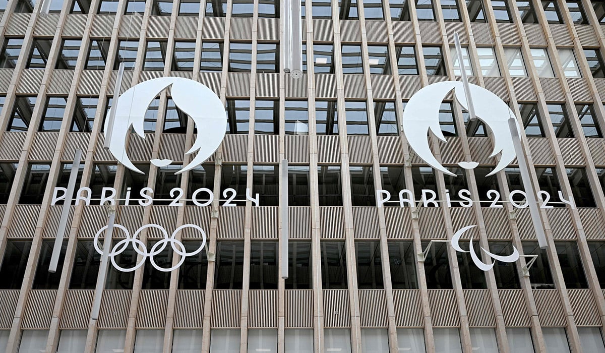 Logo Olimpiade dan Paralimpiade Paris 2024.