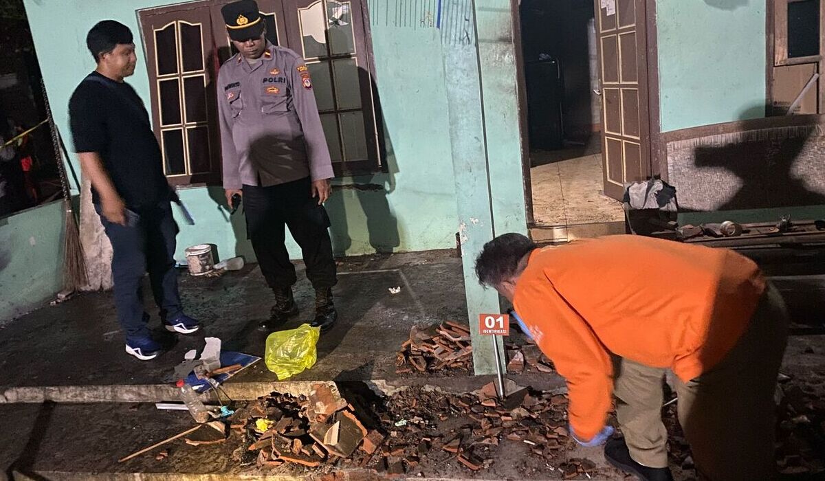 Lokasi ledakan diduga akibat petasan di Kabupaten Bantul, Yogyakarta. 