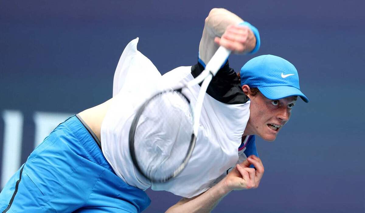 Petenis Italia, Jannik Sinner di Miami Terbuka 2024.