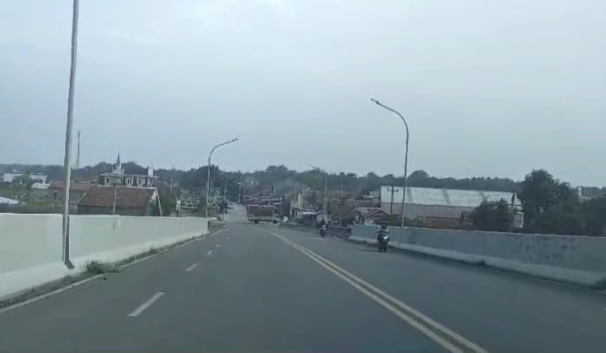 Ilustrasi jalur mudik: flyover di Ketanggungan arah ke Brebes Selatan, Purwokerto 