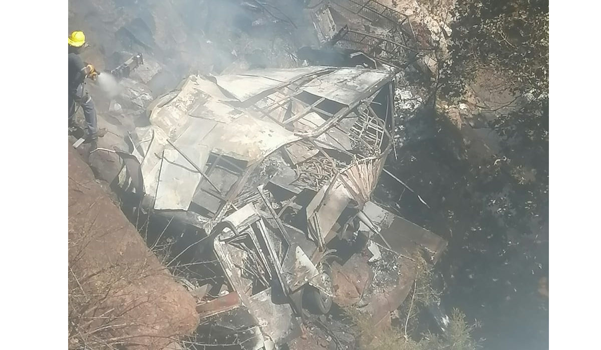 Sebanyak 45 orang tewas dan satu cedera serius saat kecelakaan bus terjadi di provinsi Limpopo di Afrika Selatan.