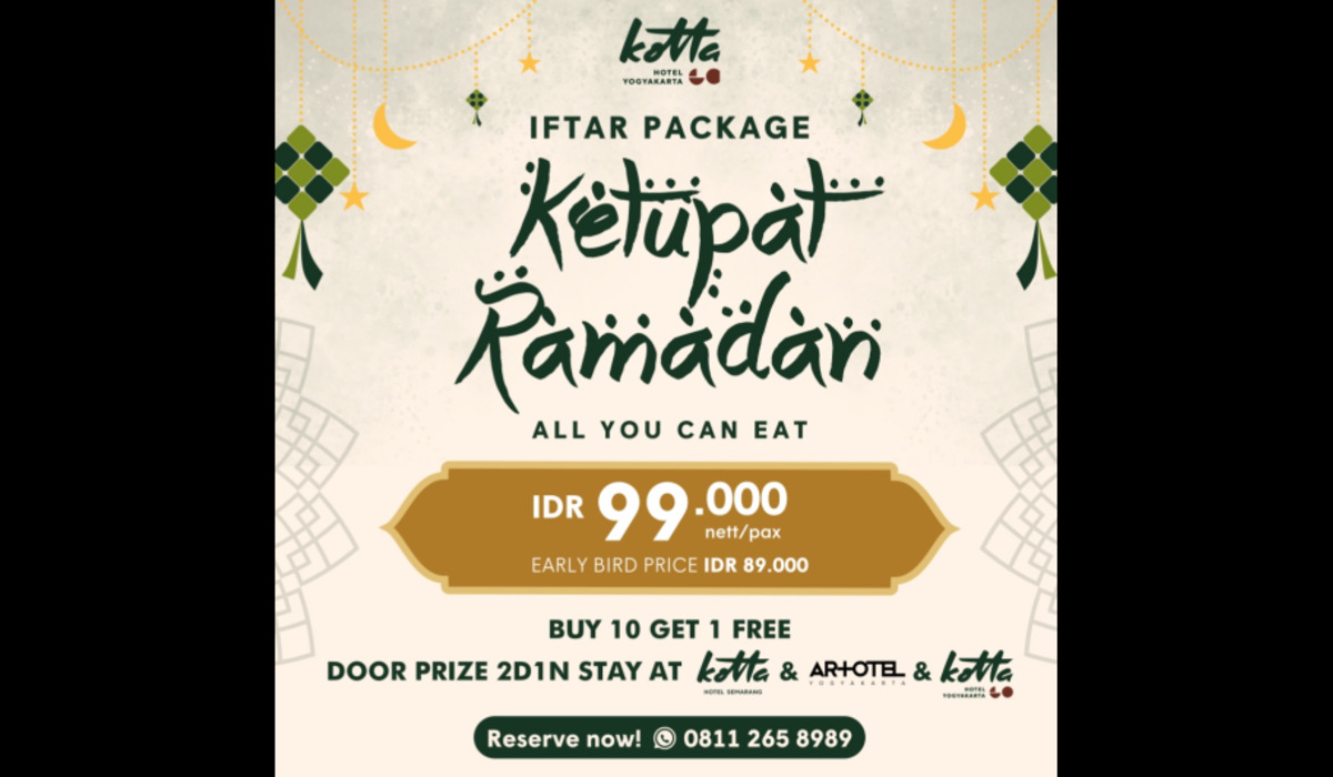 Promo Ketupat Ramadan-iftar buffet all you can eat, Hotel Kotta GO Yogyakarta.