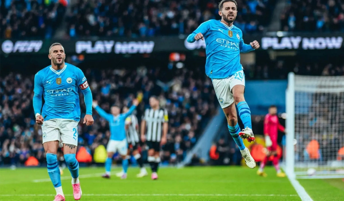 Bernado Silva berhasil membawa Manchester City unggul 2-0 atas Newcastle untuk mencapai semifinal Piala FA.