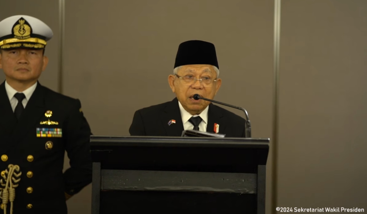 Wakil Presiden Ma'ruf Amin saat kunjungan kerja di Selandia Baru.