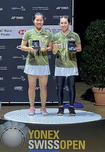 Ganda putri Lanny Tria Mayasari/Ribka Sugiarto merebut juara Swiss Terbuka 2024. Dok. PBSI