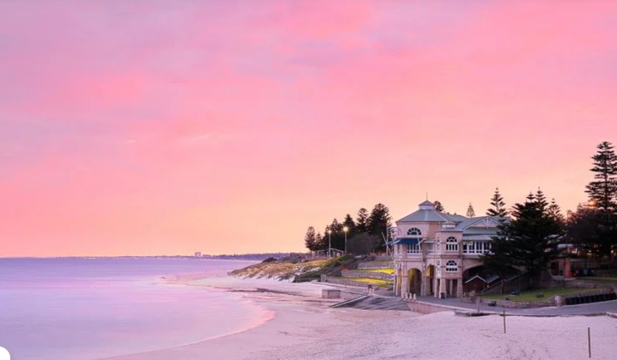 Pemandangan pantai di Perth