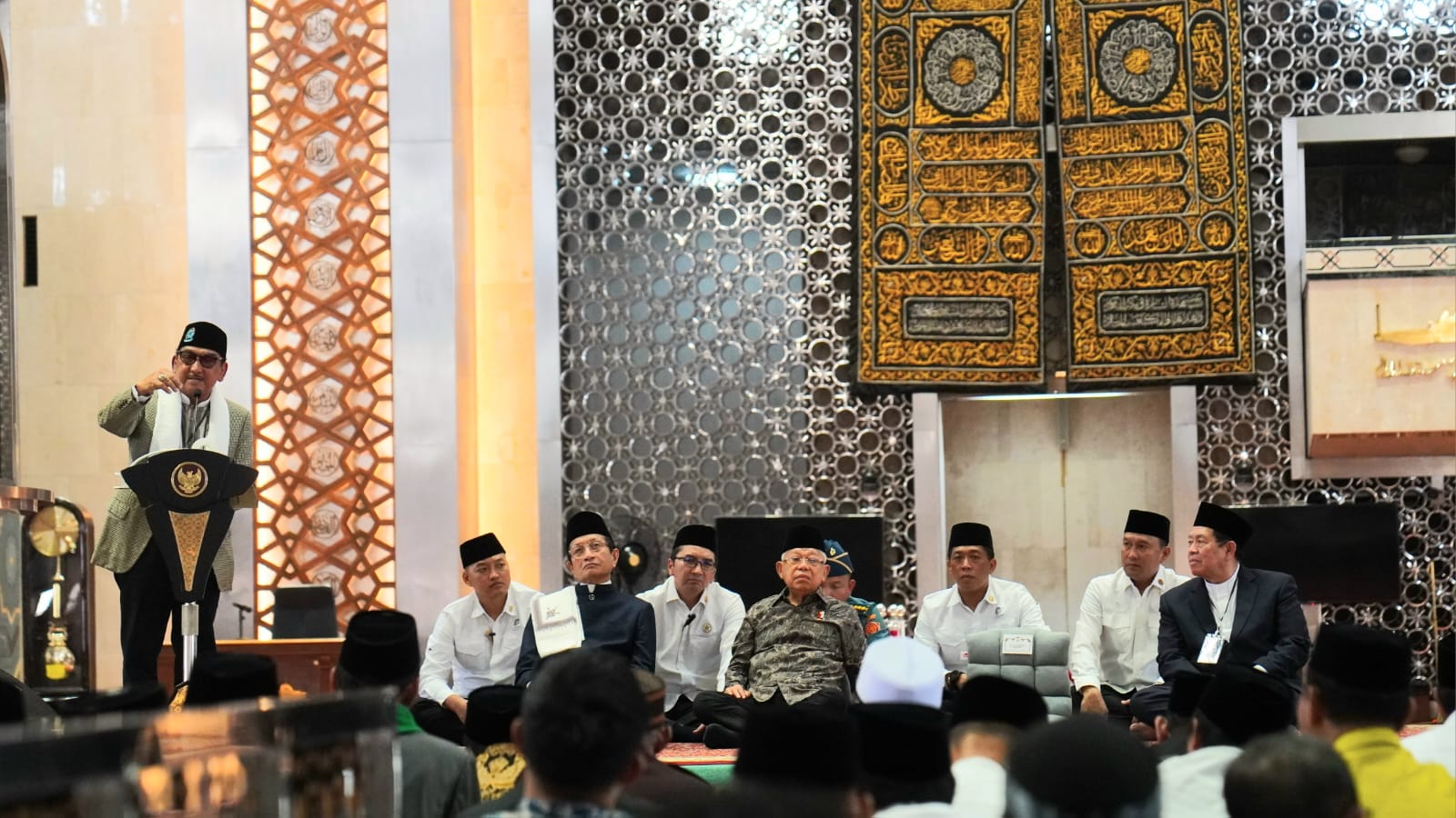 Wapres Maruf Amin menghadiri  Indonesia Quran Hours di masjid Istiqlal
