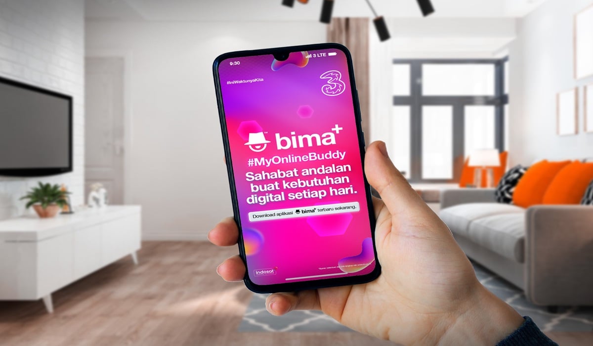 Aplikasi bima+ dari Tri