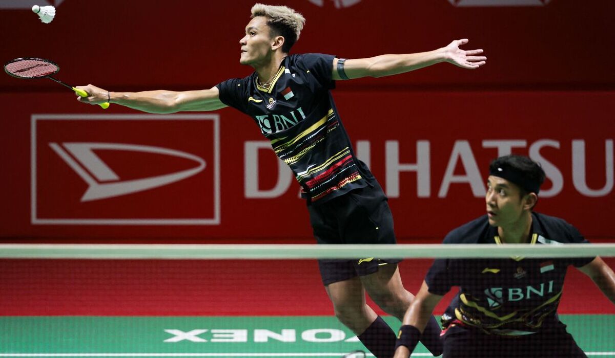 GANDA putra Indonesia Bagas Maulana/Muhammad Shohibul Fikri.