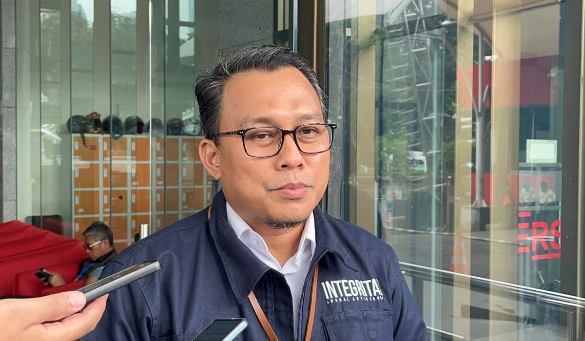  Juru Bicara Bidang Penindakan KPK Ali Fikri di Gedung Merah Putih KPK, Jakarta Selatan, Rabu, 13 Maret 2024.