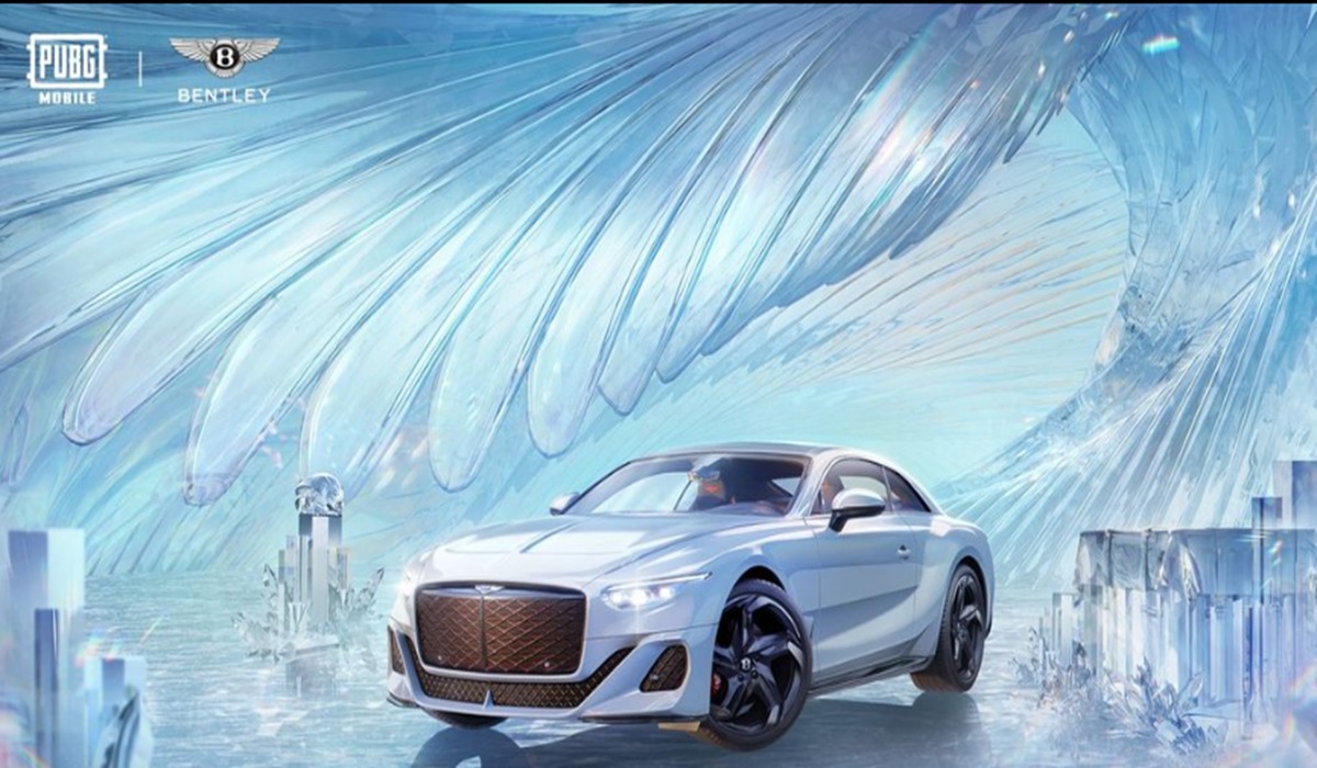 Salah satu mobil Bentley yang bisa digunakan di gim PUBG Mobile.