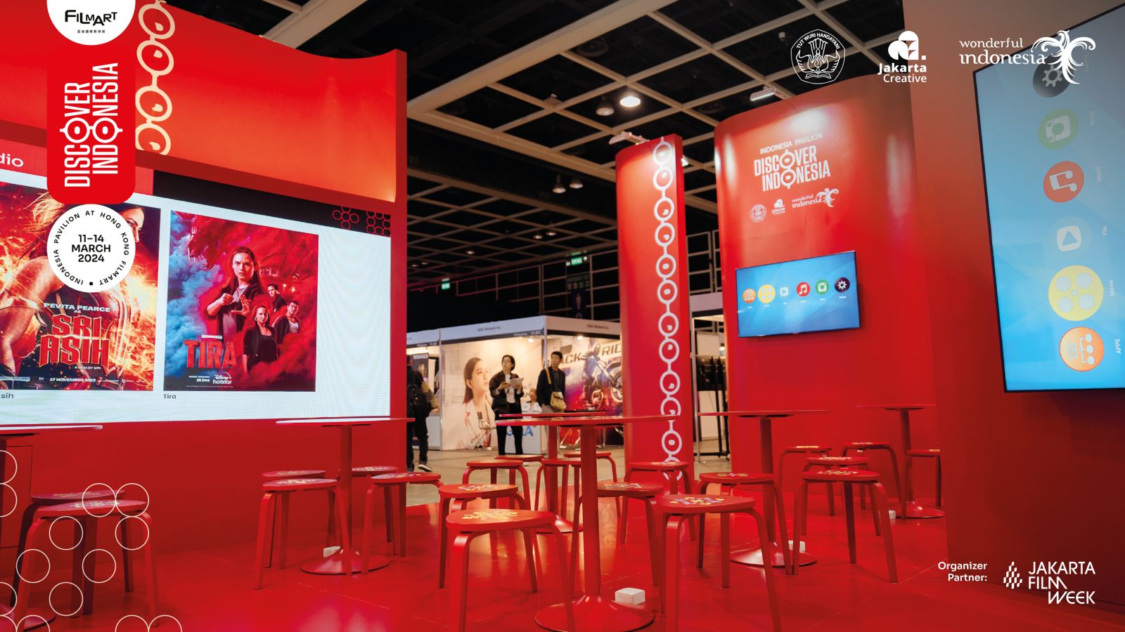 Paviliun Indonesia di Hong Kong Filmart 2024.