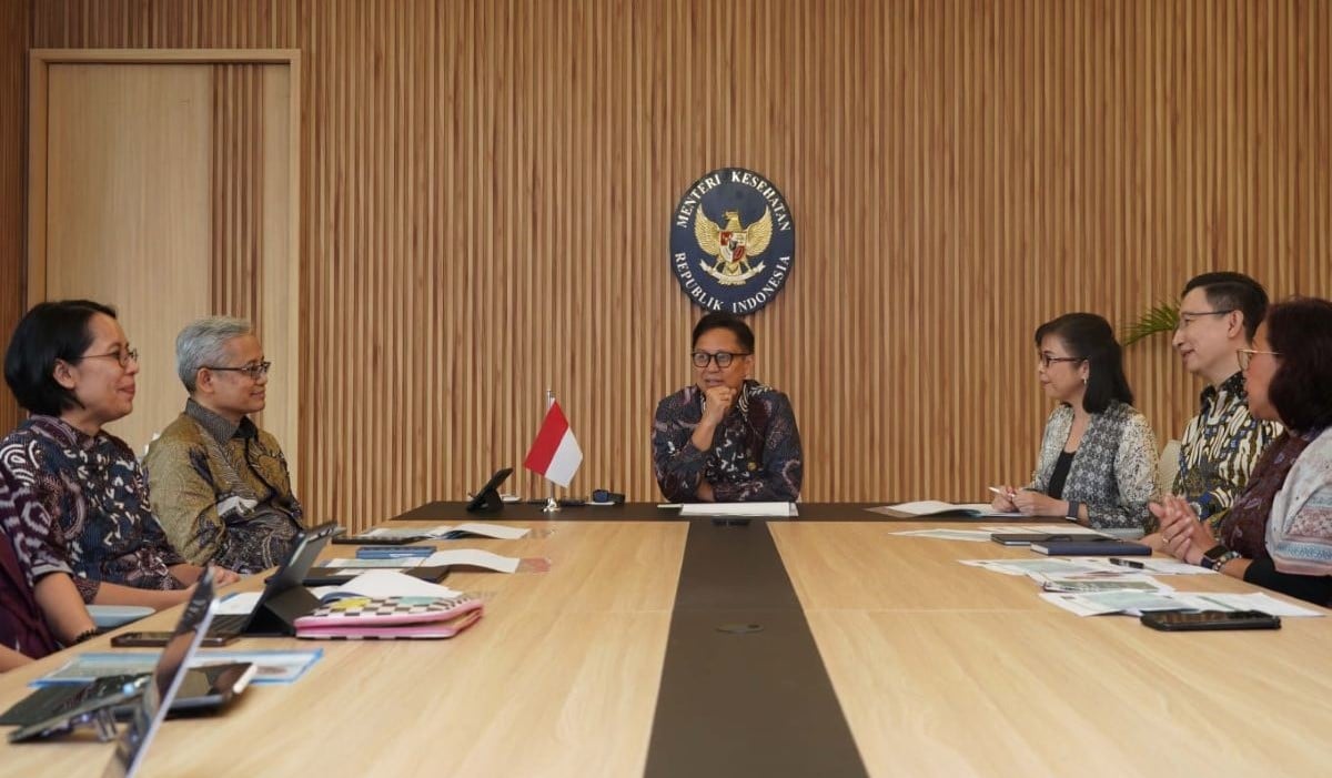 Menteri Kesehatan (Menkes) Budi Gunadi Sadikin saat menerima kunjungan Tanoto Foundation