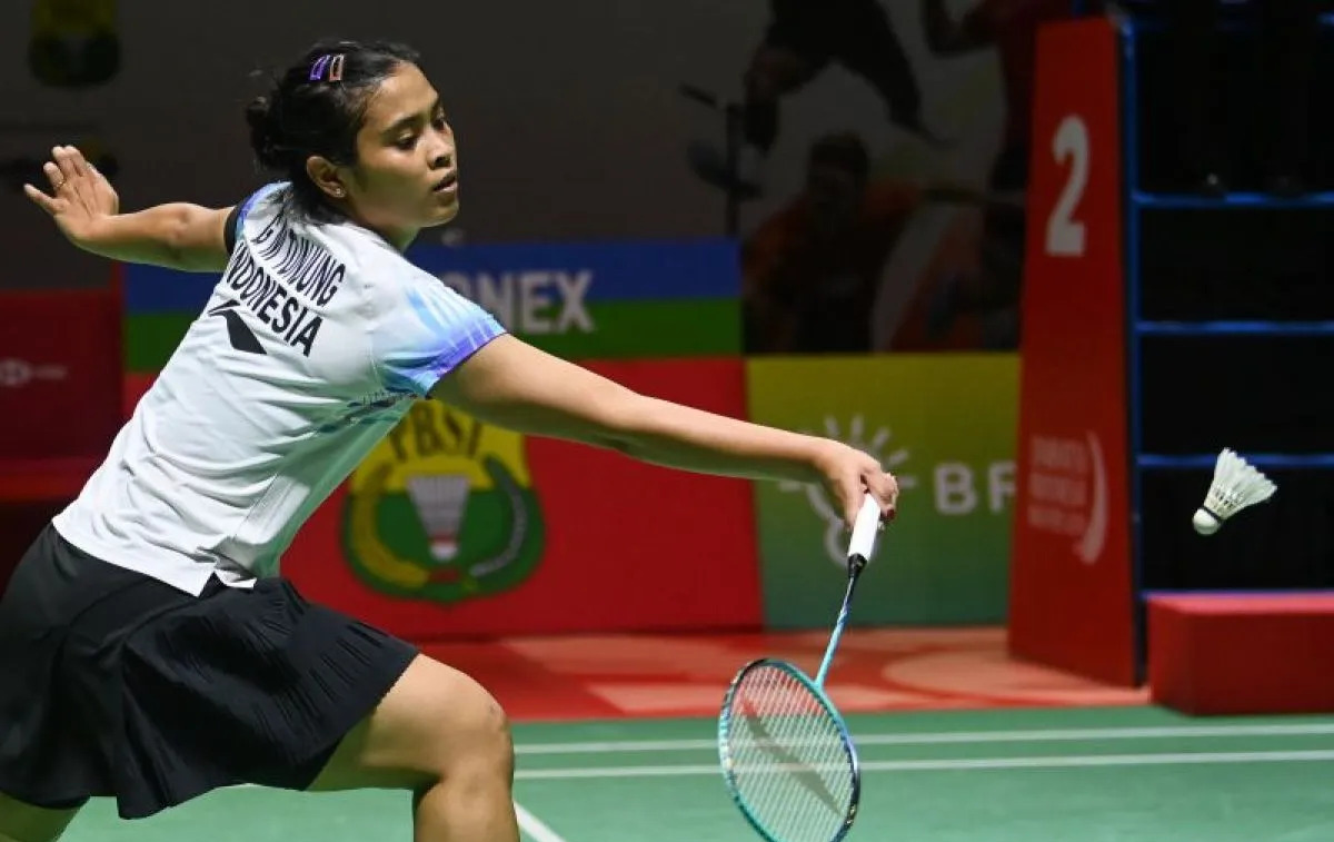 Pebulu tangkis tunggal putri Indonesia Gregoria Mariska Tunjung.