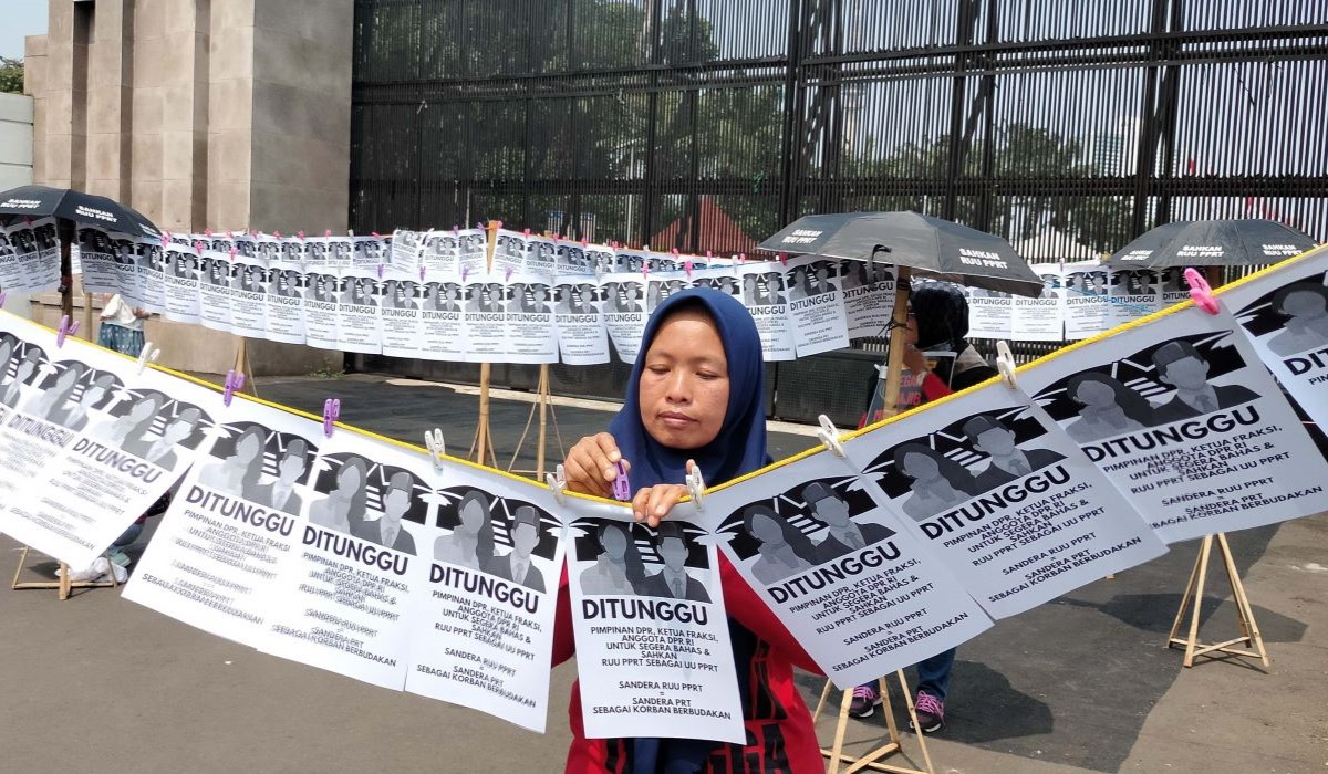 Kelompok sipil mendesak pengesahan Rancangan Undang-Undang Perlindungan Pekerja Rumah Tangga atau RUU PPRT