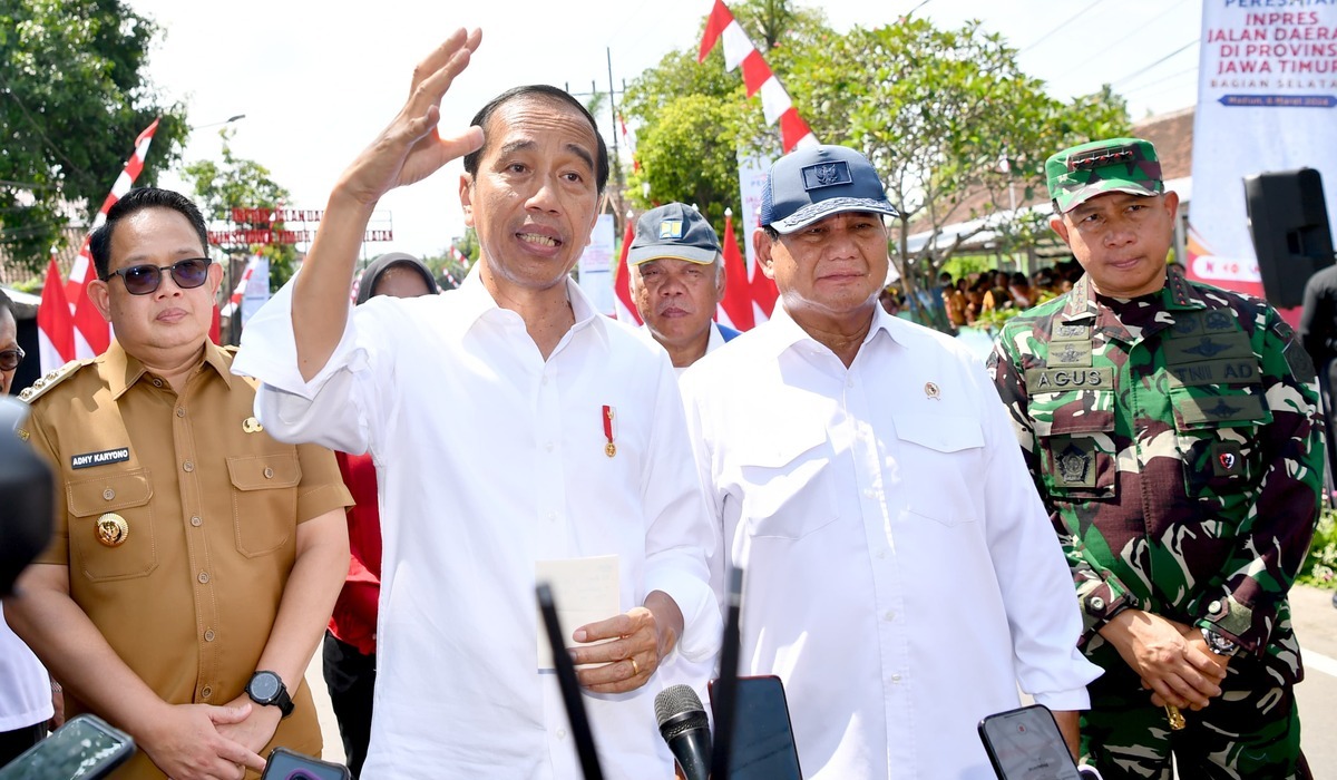 Presiden Joko Widodo (Jokowi) dan Menhan Prabowo Subianto, Jumat 8 Maret 2024.
