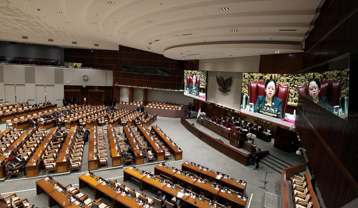 Ruang Rapat Paripurna DPR RI, di Senayan, Jakarta.