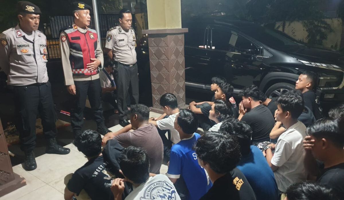 Polisi Amankan 31 Pelajar Yang Lakukan SOTR di Pancoran Jakarta Selatan.