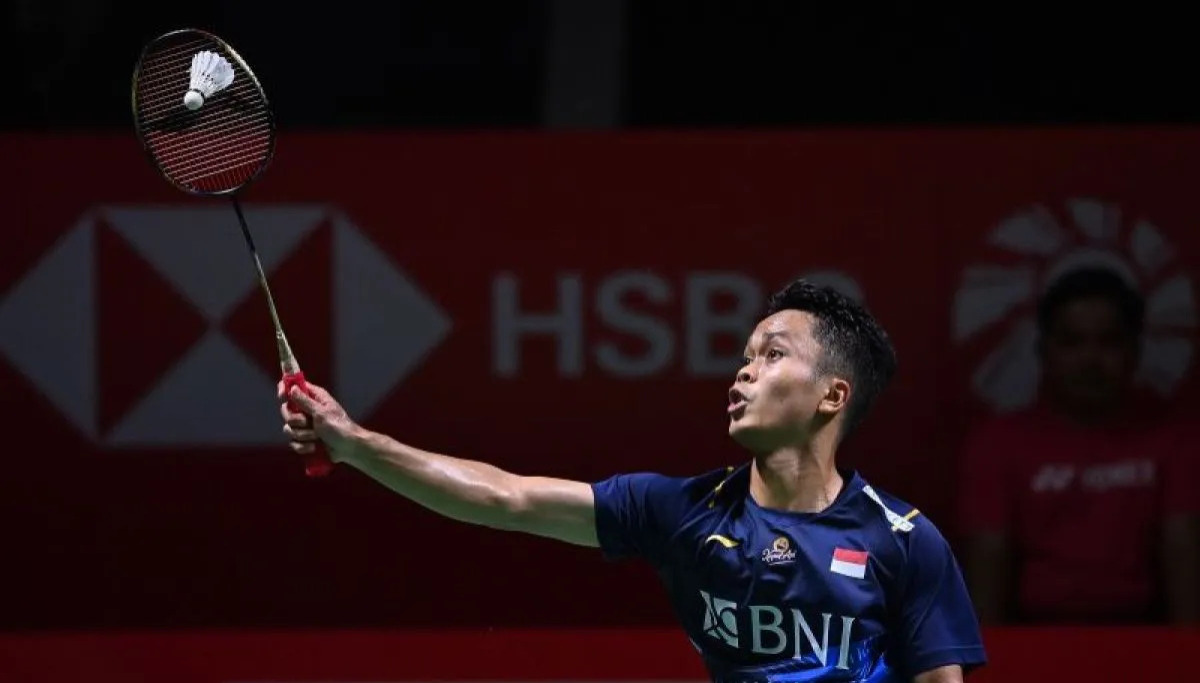 Pebulu tangkis tunggal putra Indonesia Anthony Sinisuka Ginting.