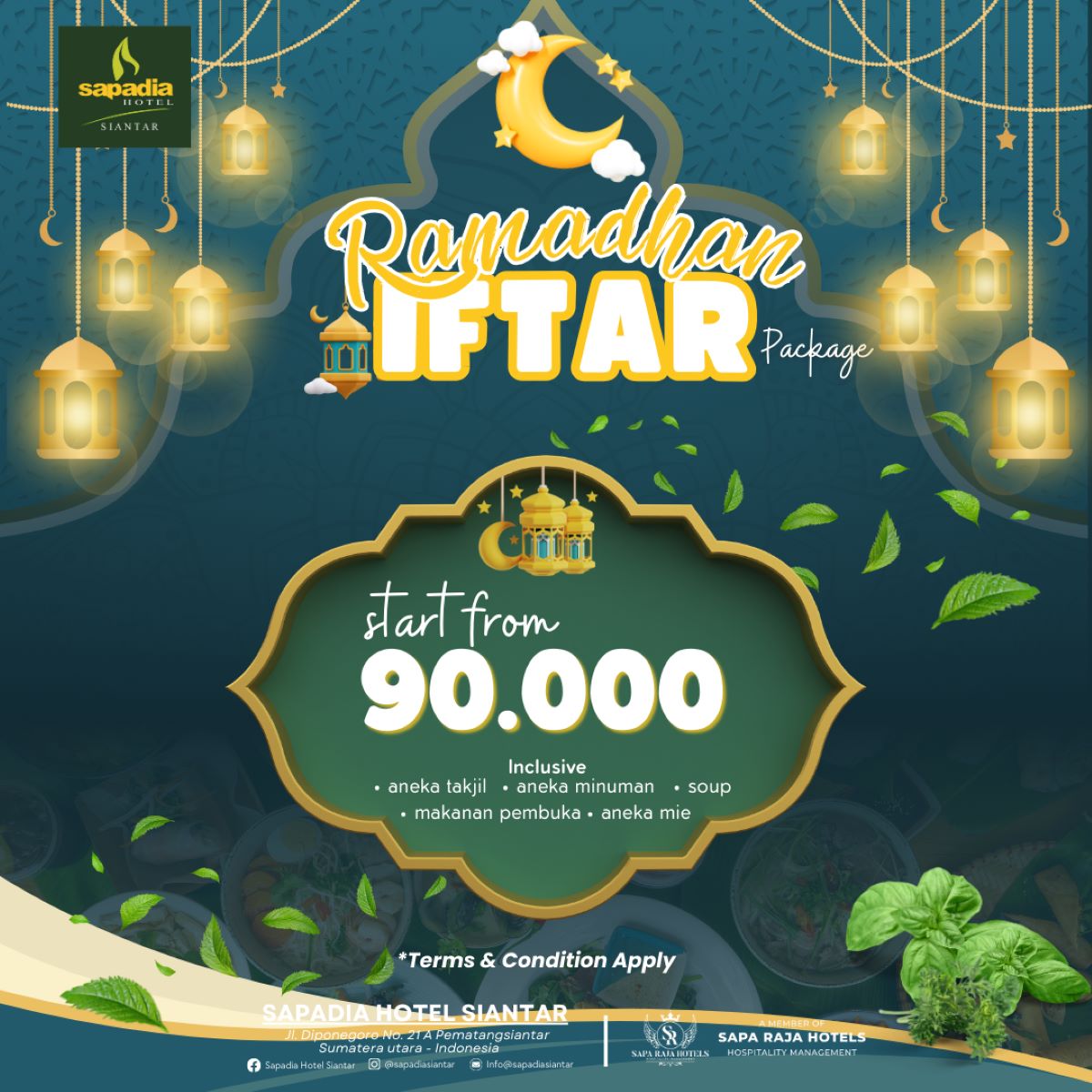 Paket iftar spesial Sapadia Hotel Siantar