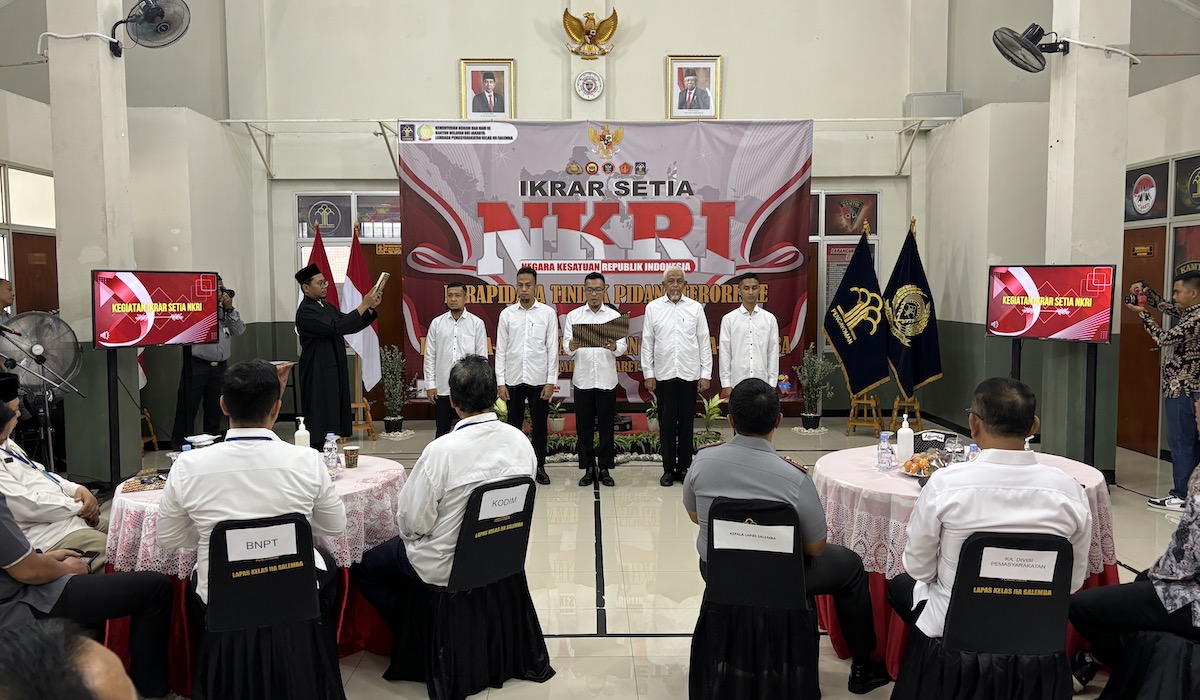 5 Narapidana Teroris di Rutan Salemba Berikrar Cinta NKRI