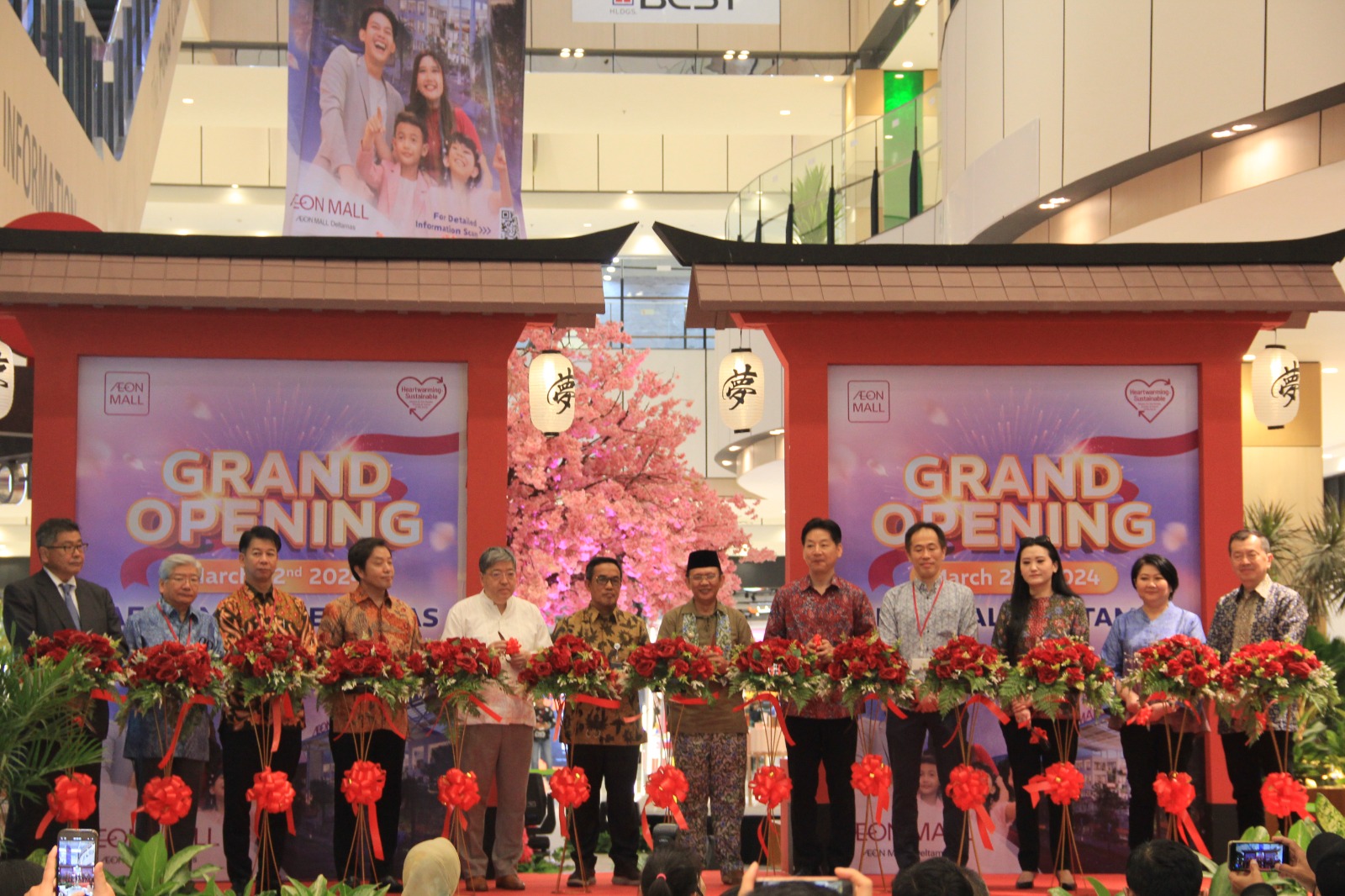 Pembukaan AEON Mall Deltamas, Cikarang