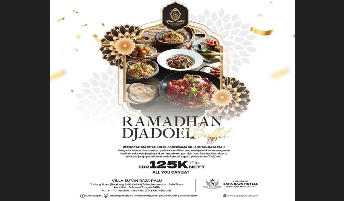 Program buka puasa, Ramadhan Jadoel, yang diadakan Sutan Raja Hotel dan Villa Palu