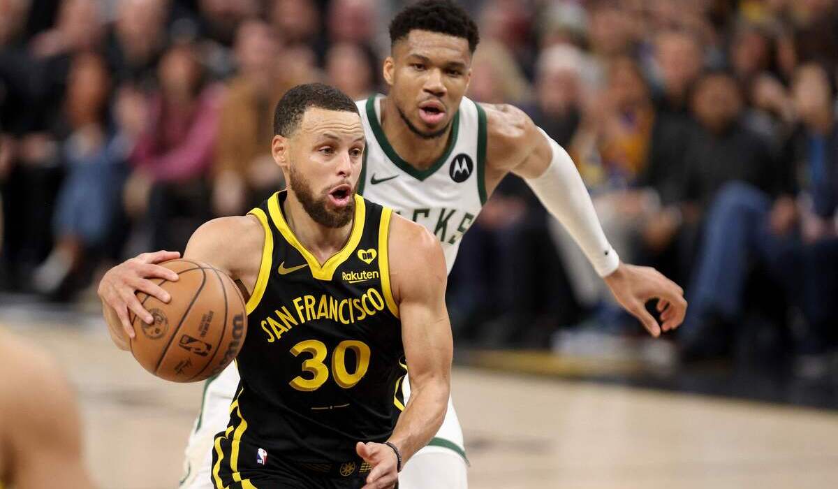 Pemain tim NBA Golden State Warriors, Stephen Curry.