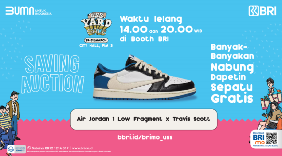 Banyak-banyakan Menabung Bisa Dapet Sneakers? Cek Promo Seru dari BRI di USS Yard Sale!