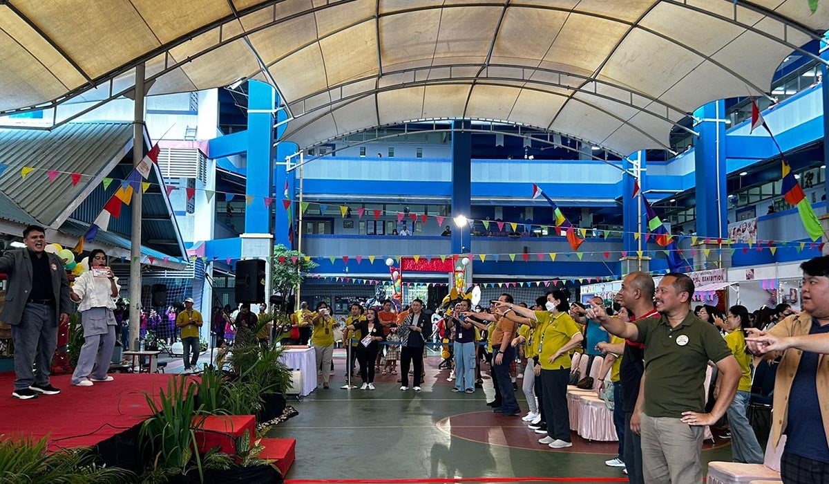 Rangkaian acara puncak Penabur Kids Fest 2024 di SDK Penabur Gading Serpong, Tangerang, Banten, Sabtu (2/3).