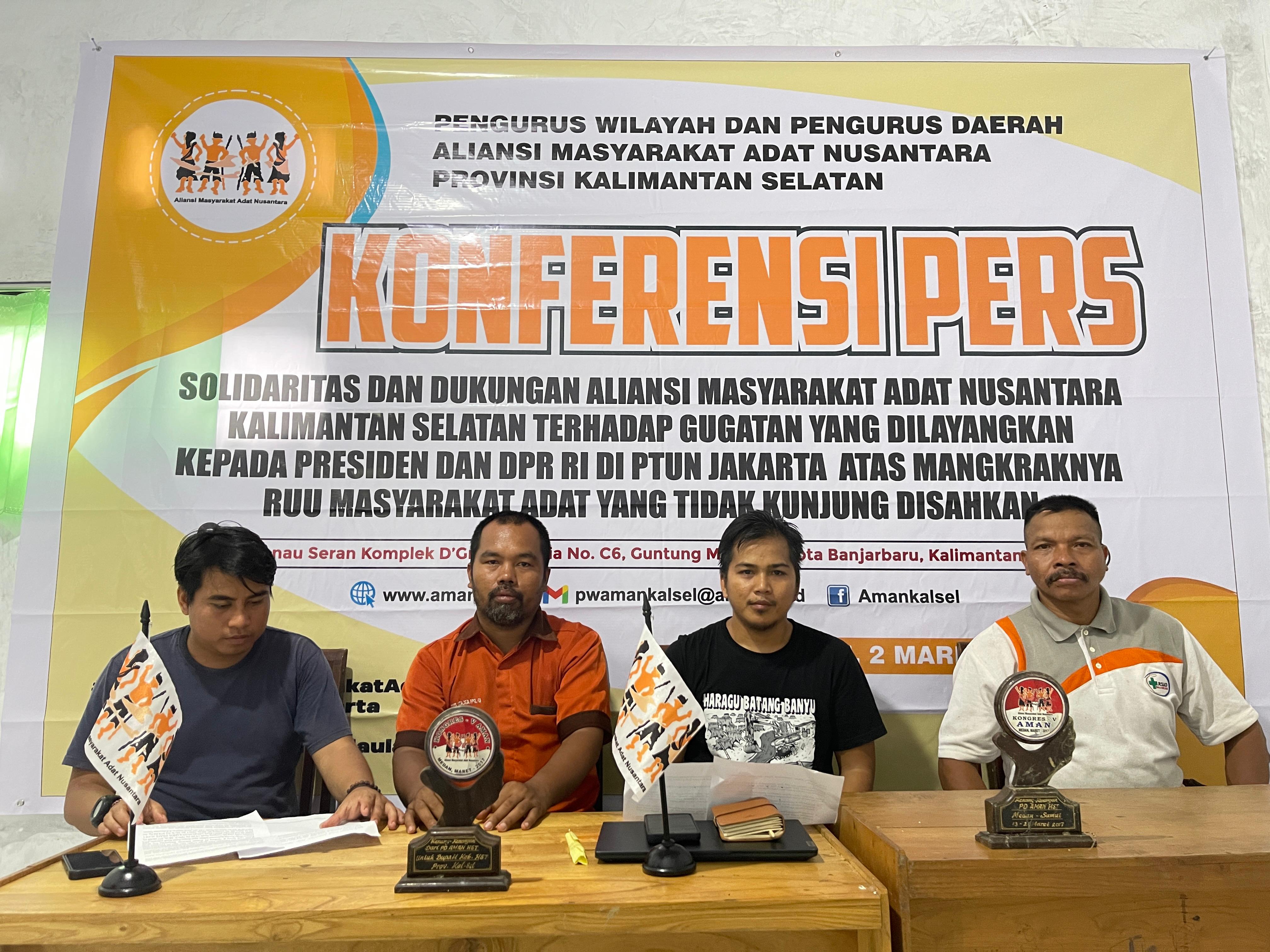 Aman Kalsel mendesak pemerintah sahkan RUU masyarakat adat