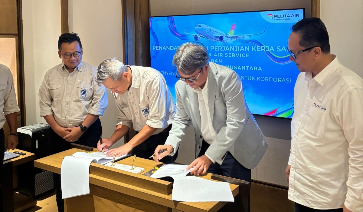 Perjanjian kerja sama antara Pama Grup dan Pelita Air Service