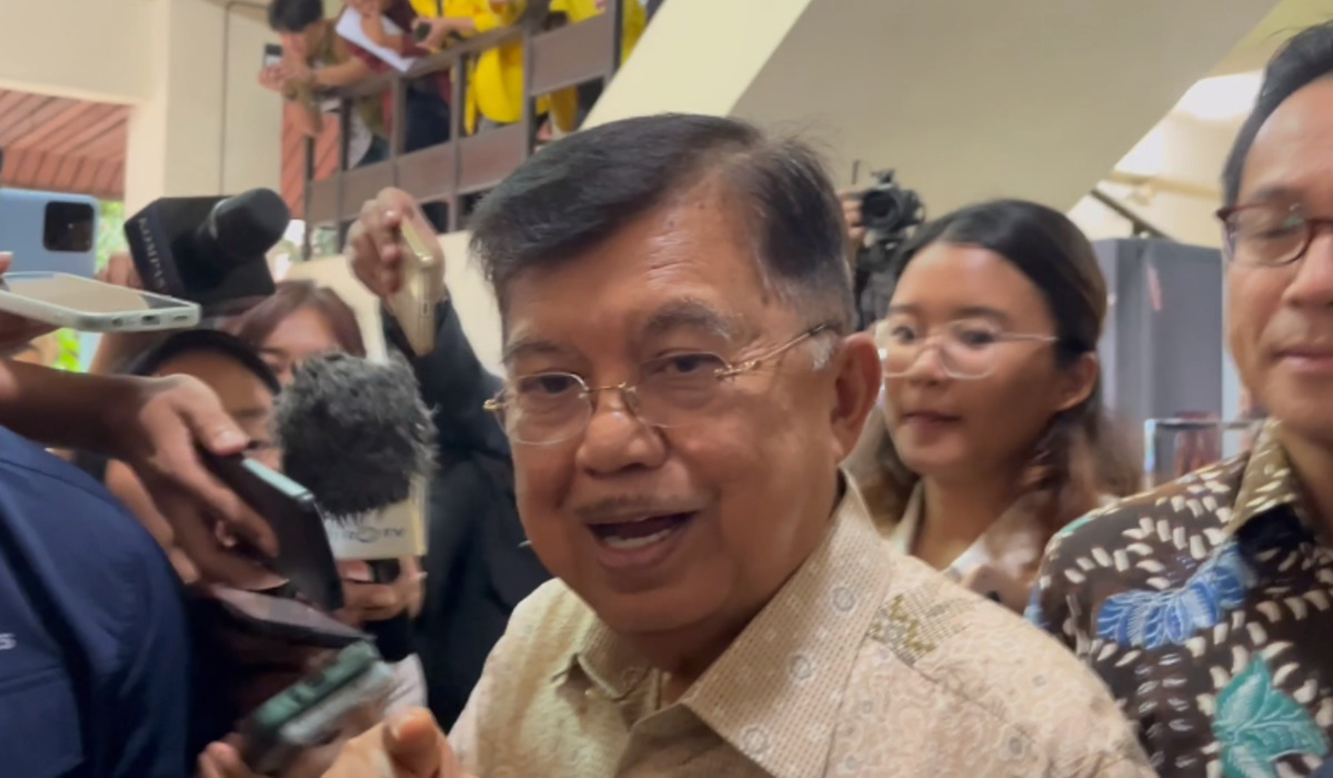 WAKIL Presiden ke-10 dan 12 RI Jusuf Kalla (JK) di Depok, 7 Maret 2024.