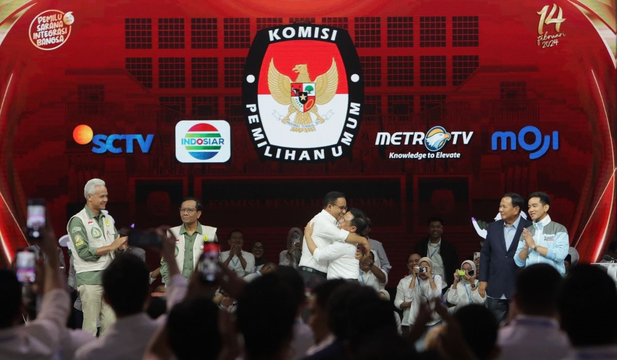 Tiga pasangan calon (paslon) presiden dan calon wakil presiden pada Pilpres 2024