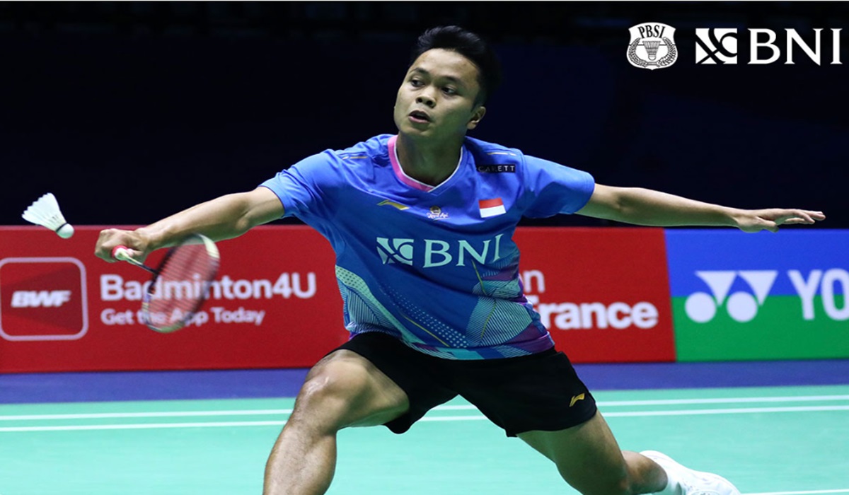 Tunggal putra Indonesia Anthony Sinisuka Ginting