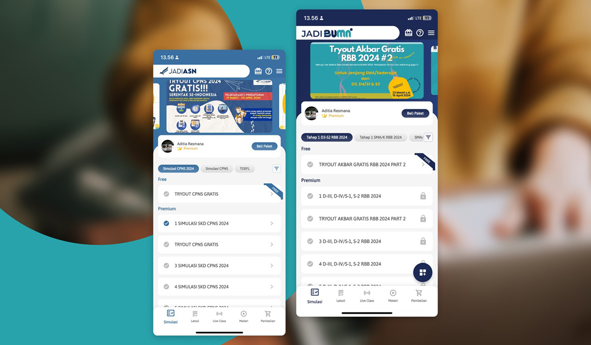 Try Out Gratis Seleksi BUMN dan CPNS 2024 Diadakan Serentak di Aplikasi jadiBUMN dan jadiASN