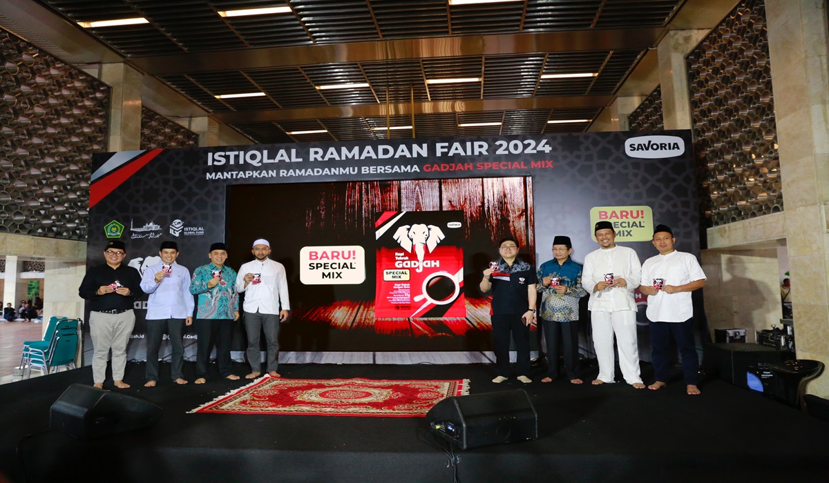 Peluncuran Kopi Tubruk Gadjah Special Mix di Masjid Istiqlal.