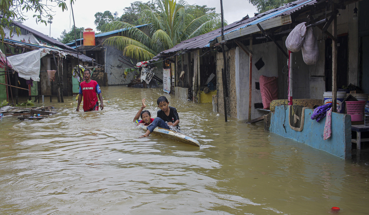 Ilustrasi banjir di Batam.