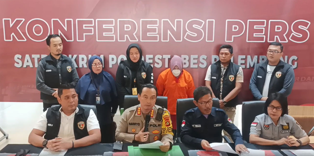 Unit perlindungan perempuan dan anak (PPA) Satreskrim Polrestabes Palembang menggerebek lokasi tempat penampungan TKI ilegal 