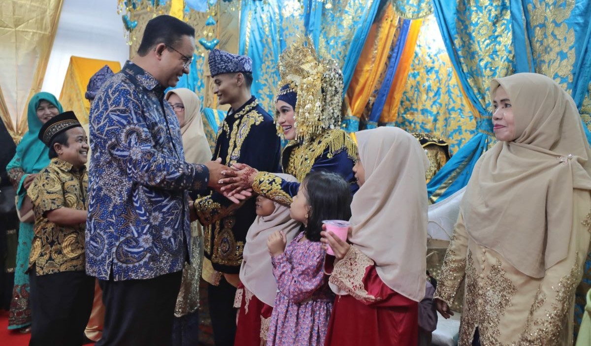 Capres nomor urut 1 Anies Baswedan mengaku senang kembali ke Kampung Susun Akuarium, Penjaringan, Jakarta Utara. 