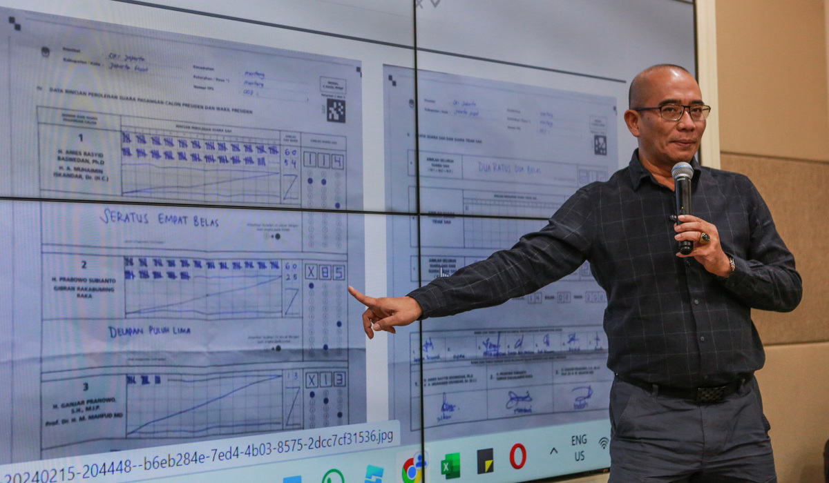 Ketua Komisi Pemilihan Umum (KPU) Hasyim Asyari.