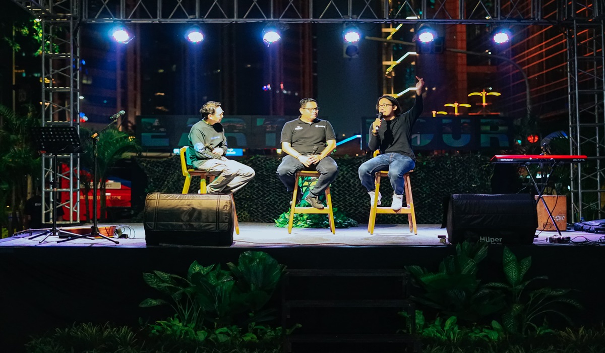 Penyelenggaraan Earth Hour oleh Artha Graha Peduli.