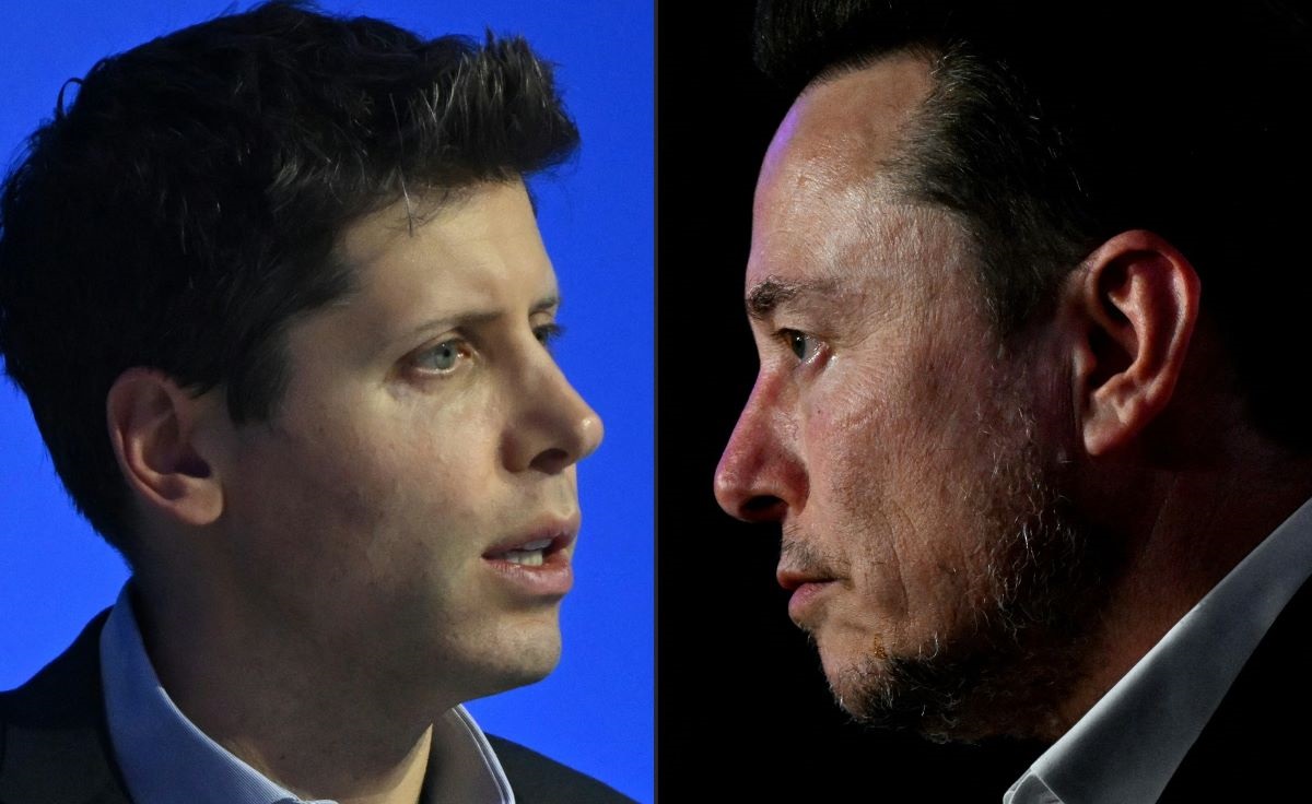 Sam Altman dan Elon Musk.