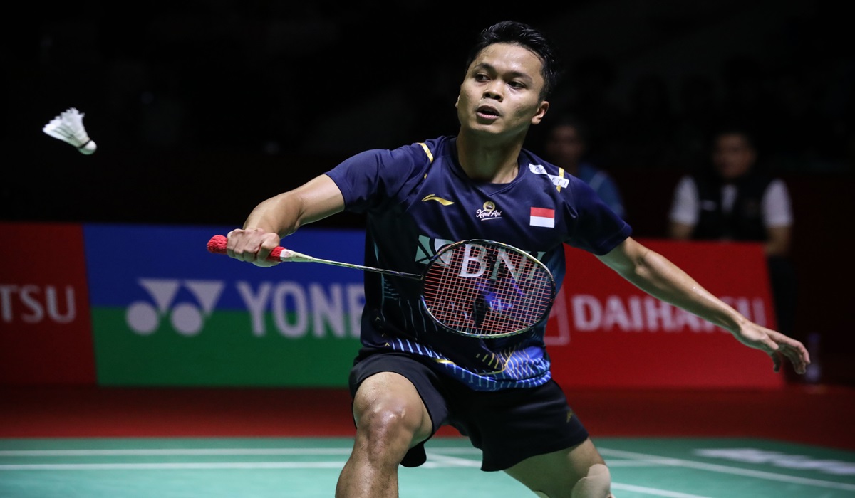Tunggal putra Indonesia Anthony Sinisuka Ginting