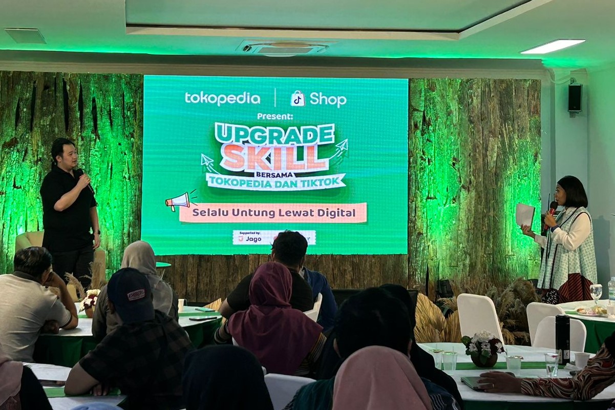 Pemprov DIY dan Tokopedia gelar pelatihan Upgrade Skill Bersama Tokopedia dan TikTok Selalu Untung lewat Digital.