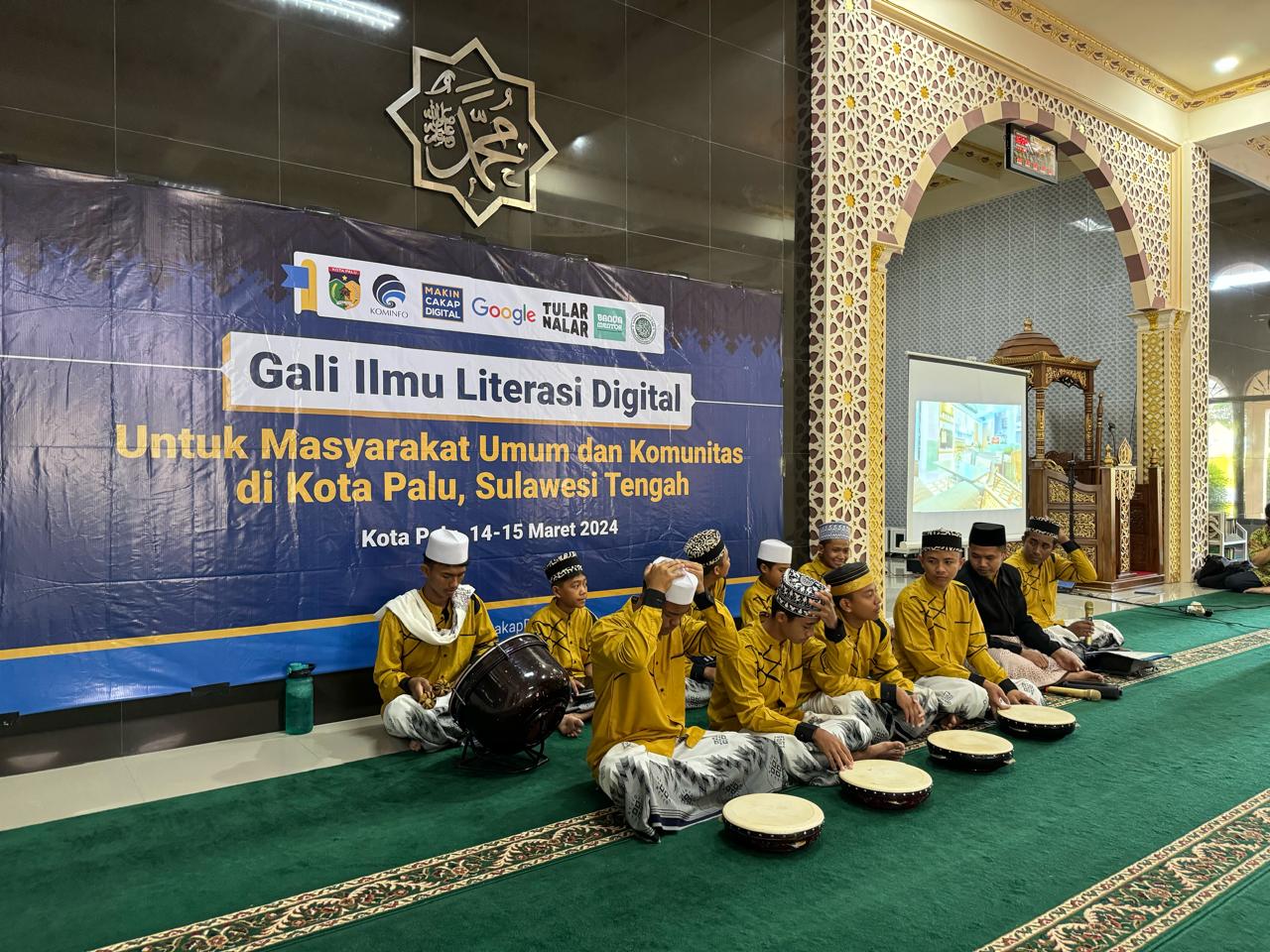Gali Ilmu Literasi Digital di Masjid An-Nimah kec. Palu Timur, Kota Palu (14/3/2024).