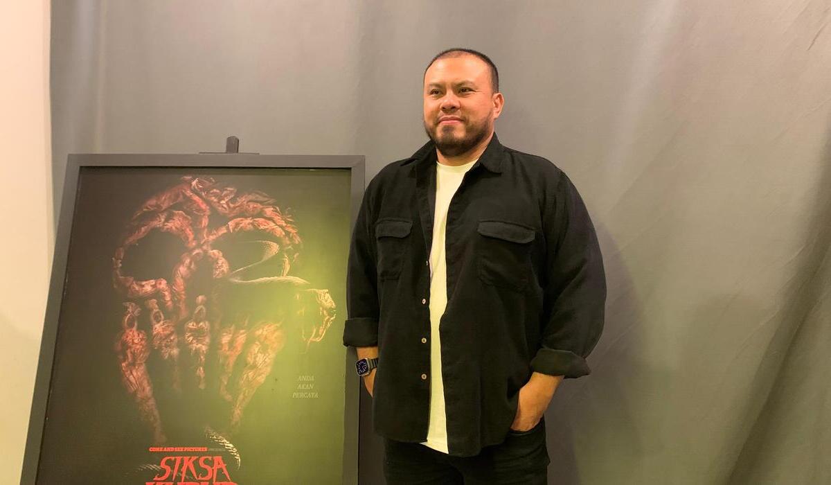 Sutradara film horor Siksa Kubur, Joko Anwar, di Jakarta, 4 Maret 2024.